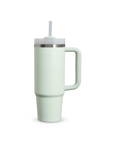 Quencher H2.0 Tumbler – 30 oz Goldenrod Coral with Handle & Straw