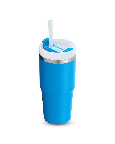 Quencher H2.0 Tumbler – 14 oz Azure with Handle & Straw