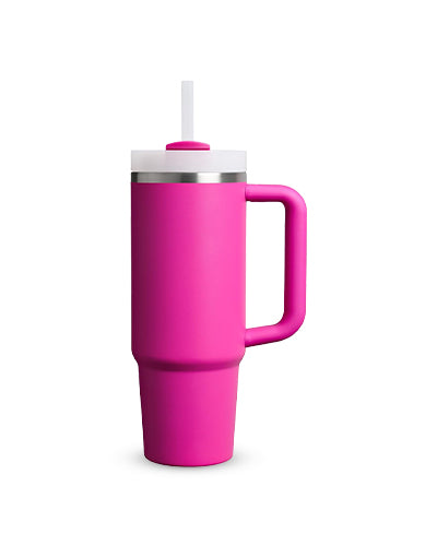 Quencher H2.0 Tumbler – 30 oz Violet Blossom with Handle & Straw