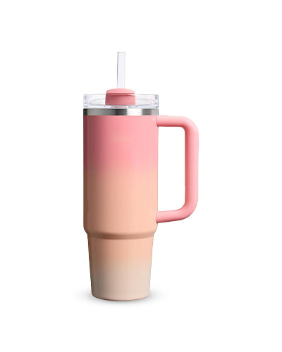 Quencher H2.0 Tumbler – 30 oz Violet Blossom with Handle & Straw