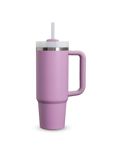 Quencher H2.0 Tumbler – 30 oz Goldenrod Coral with Handle & Straw