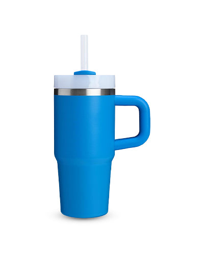 Quencher H2.0 Tumbler – 14 oz Azure with Handle & Straw