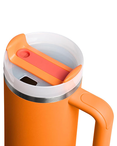 Quencher H2.0 Tumbler – 30 oz Goldenrod Coral with Handle & Straw