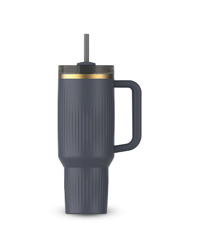 Quencher H2.0 Tumbler – 40 oz Fluted Twilight with Handle & Straw
