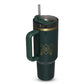 Quencher H2.0 Tumbler – 40 oz Forrest Gloss Deco with Handle & Straw