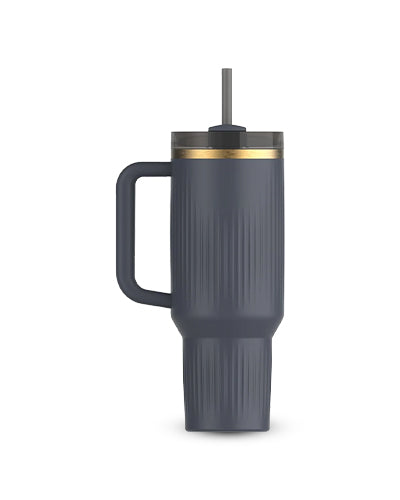 Quencher H2.0 Tumbler – 40 oz Fluted Twilight with Handle & Straw