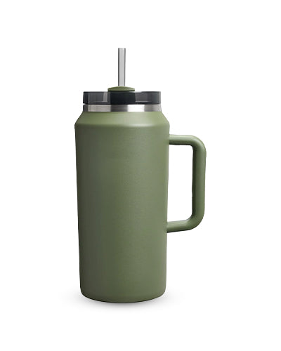 Quencher H2.0 Tumbler – 64 oz Cream 2.0 with Handle & Straw